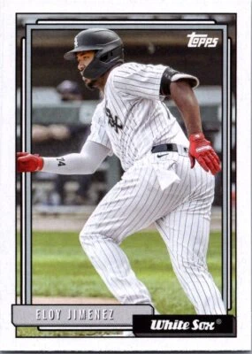 2021 Topps Update #TC92-15 Eloy Jimenez 1992 Topps Redux Chrome Excellent - Image 1 of 2