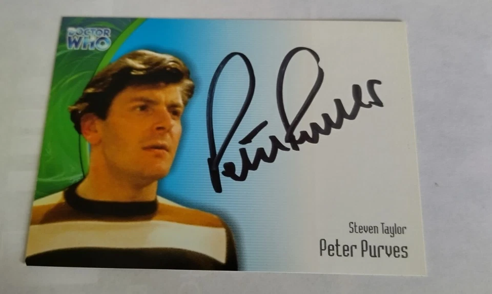 Peter Purves AUTOGRAPH CARD Doctor Who - Image 1 of 1