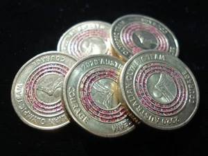 2020 Australian Olympic Team $2 Coloured Coin in 2x2 Coin Holder Courage - Bild 1 von 2