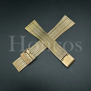 20 22 MM Steel Expansion Bracelet Clasp Quick Release Watch Band Fits Timex Rose - Picture 1 of 4