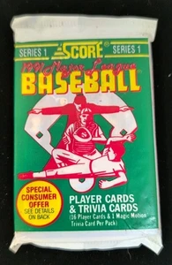 1991 Score Baseball Series 1 Pack of 16 Cards Factory Sealed - Picture 1 of 3
