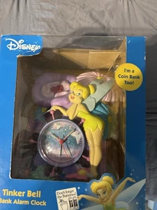 Disney's Tinker Bell Bank Alarm Clock in Box - Picture 1 of 7
