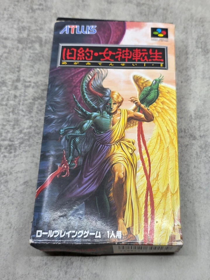 Kyuyaku Megami Tensei w/Box Manual Nintendo Super Famicom SNES SFC - Image 1 of 4