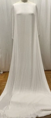 Rayon Poly Blend Snakeskin Print Natural White Color Fabric By The Yard 48" Wide - Image 1 of 4