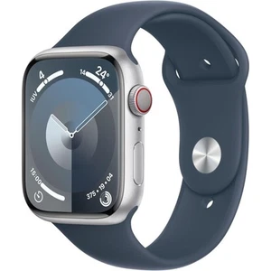 Apple Watch Series 9 (GPS + Cellular) 45mm Aluminio Plata EXCELENTE - Zdjęcie 1 z 1