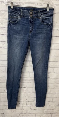Kut From The Kloth Size 8L High Rise Toothpick Skinny Blue Jeans Stretch - Image 1 of 4