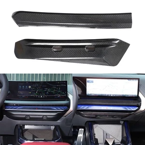 Real Dry Carbon Fiber Center Console Air Vent Trim For BMW X3 G45 2025+ - Picture 1 of 20