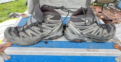 Salomon X Ultra 3 GTX Goretex Men’s Size 10.5 Black Gray Waterproof Hiking Boots - Image 1 of 4