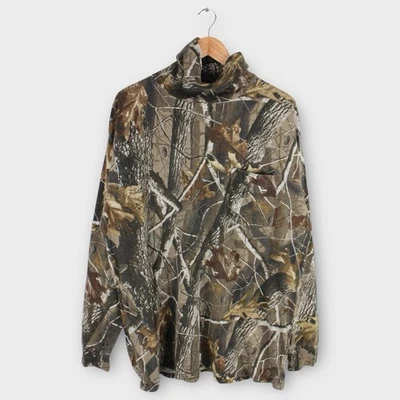 RedHead Camo Turtleneck Long Sleeve Shirt XL RealTree Style Hunting Cotton - Image 1 of 4