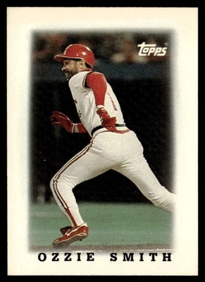 1988 Topps Major League Leaders Minis Ozzie Smith St. Louis Cardinals #72 - Image 1 of 2
