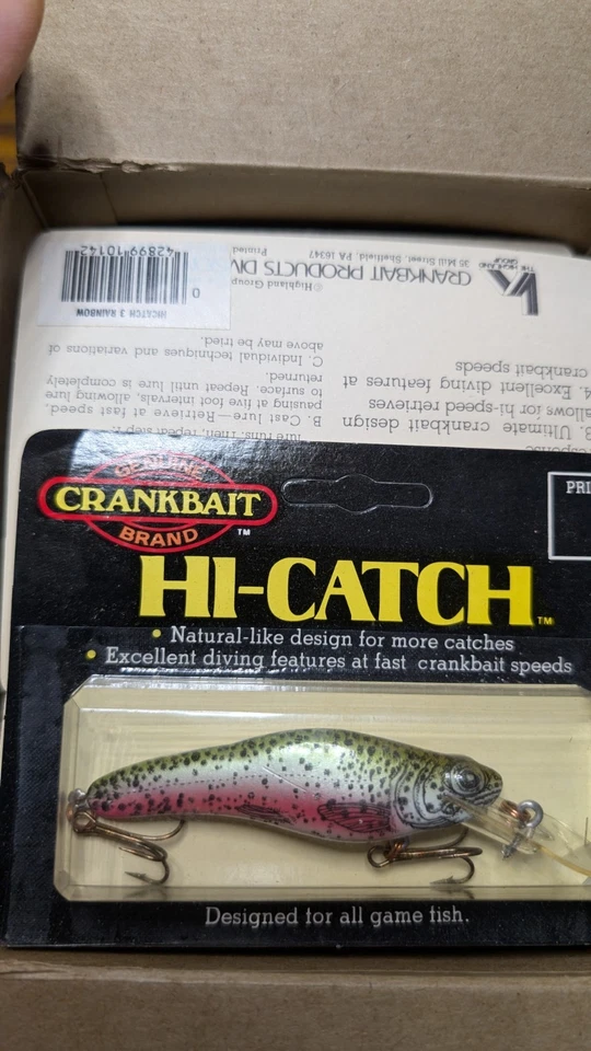 10 Crankbait Corp Luhr Jensen Fingerling 5" Rainbow Trout Hi Catch Estuche de distribuidor Foto 1 de 4