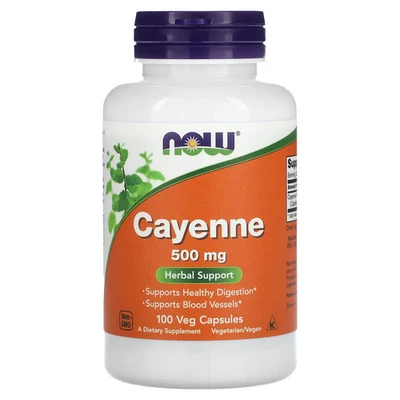 Cayena, 500 mg, 100 cápsulas vegetales Foto 1 de 2