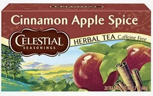 5-Pack Celestial Seasonings Herbal Tea, Cinnamon Apple Spice, 0 Caffeine, 20ct - Picture 1 of 2