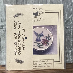 Silken Wings Hummingbird Crossed Wing Collection Cross Stitch Kit-Opened Package - Picture 1 of 8