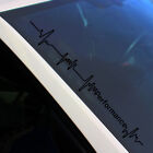 Windshield sticker heartbeat P black gloss sticker tuning car FS29