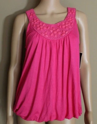 Alfani NUEVO Top Rosa Bordado y Cuentas Original Para Mujer Talla S, 14.99 $ Foto 1 de 4