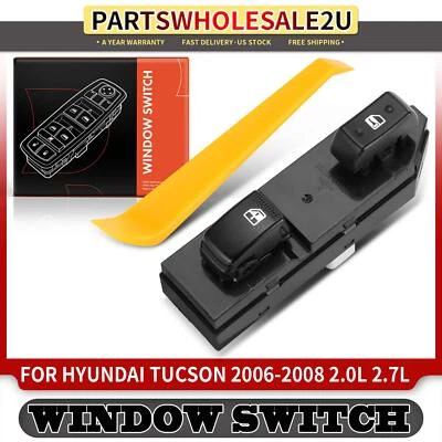 Front Passenger Power Window Switch for Hyundai Tucson 2006-2008 935752E150G8 - Image 1 of 4