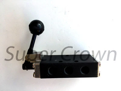 Pneumatic Hand Lever Valve 5 Port 3 Position Toggle Manual Contol SH-410-02-3 PT - Image 1 of 4