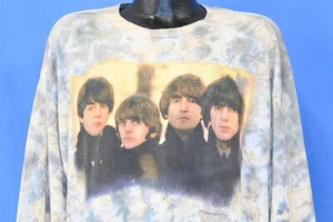 vintage 90s BEATLES FOR SALE ALBUM LONG SLEEVE TIE DYE ROCK BAND t-shirt XL - Picture 1 of 6