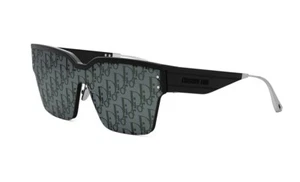 Christian DIOR DiorClub M4U Silver Patterned Sunglasses Women + Case - Picture 1 of 8