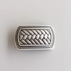 Hebilla de cinturón de nudo cruz celta irlandesa vintage Silver Legend también stock en EE. UU. - Imagen 1 de 7