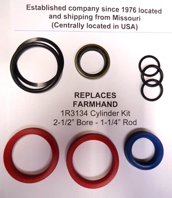 Kit de sellado 1R3134 para cargador de mano de granja 2-1/2" diámetro - varilla de 1-1/4" "mercado de accesorios" Foto 1 de 2