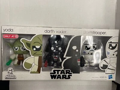 Star Wars, Mini Muggs, Objetivo Excl. 2010, vinilos, Yoda, Darth, Stormtrooper Foto 1 de 4