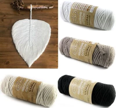 19,60 €/kg 250 g MACRAME Cotton CORD 100% cotone 50 m / 250 g - Immagine 1 di 2