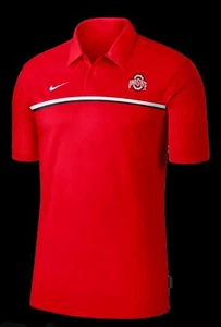 Nike Ohio State Buckeyes Dri-Fit Sideline Polo Shirt CN7860-657 - Picture 1 of 4