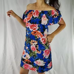Rose & Olivia off the shoulder floral print dress - Picture 1 of 9
