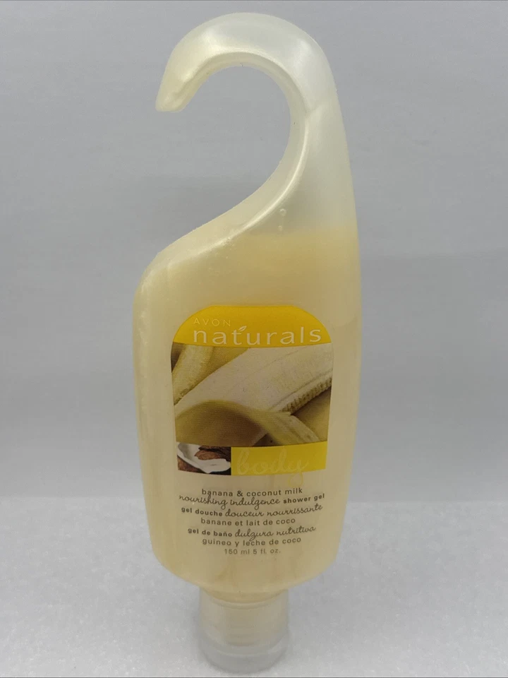 AVON NATURALS BANANA & COCONUT MILK Nourishing Shower Gel Hook Bottle 5 fl Oz - Image 1 of 4