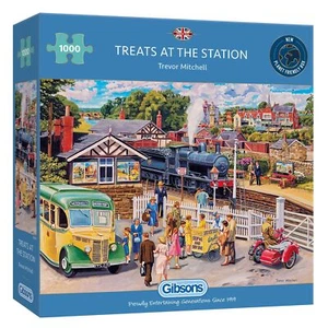 Gibsons Treats at the Station 1000 Piece Jigsaw Puzzle - Picture 1 of 8