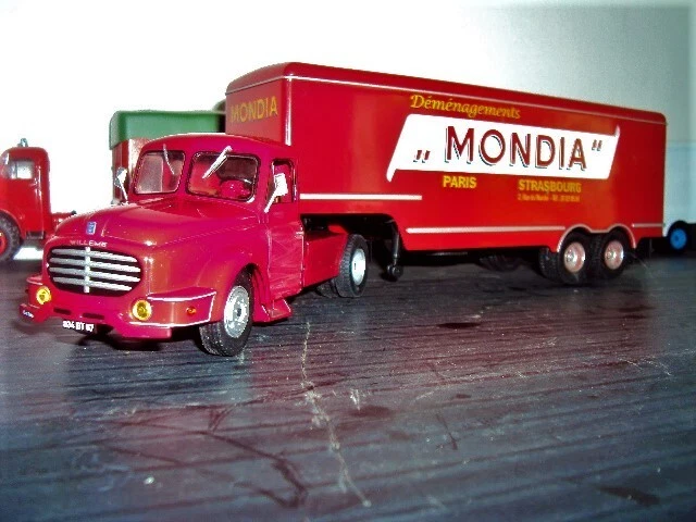 camion   WILLEME avec sa semi fourgon "MONDIA" au 1/43 - Photo 1/1