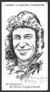 LAMBERT & BUTLER - FAMOUS BRITISH AIRMEN & WOMEN - #16 CHARLES KINGSFORD SMITH