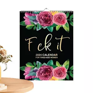 2024 11*8.5 Inch Calendar For Tired-Ass Women New Year's Gift Hanging Calendar - Picture 1 of 12