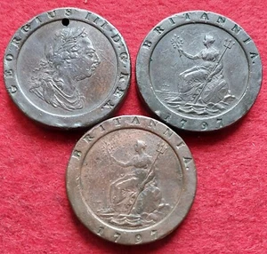 1797 GEORGE III CARTWHEEL TWOPENCE CHOOSE ACTUAL COIN 40mm APPROX 58 GRAMS - Picture 1 of 6