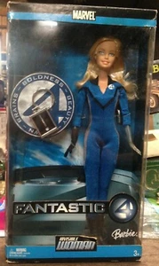 Barbie Marvel Fantastic Four Invisible Woman Mattel New In Box - Picture 1 of 2