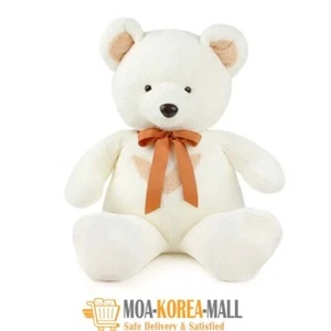 Asiatic Black bear Cream 55in Jumbo Plush Toy Stuffed Animals Doll Made in Korea - Picture 1 of 11
