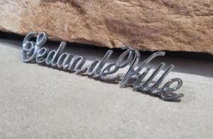 Cadillac SEDAN DE VILLE Emblem CHROME - Picture 1 of 4