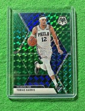 TOBIAS HARRIS MOSAIC PRIZM GREEN CARD 76ERS 2019-20 MOSAIC BASKETBALL REFRACTOR 