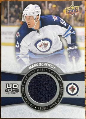 2015-16 Upper Deck UD Game Jersey Mark Scheifele #GJ-MS Winnipeg Jets - Image 1 of 2