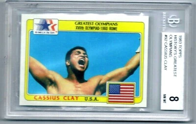Beckett BGS 8 NM - MINT 1983 Topps Olympic Boxing Cassius Clay Muhammad Ali Card - Image 1 of 4