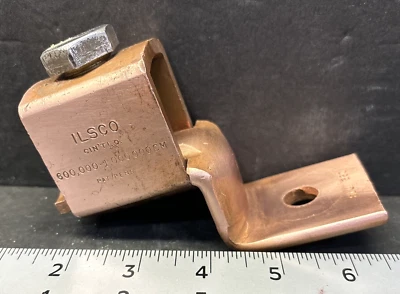 ILCCO 600MCM - 1,000MCM Bolted Connector, Copper , SLU 650, Free US Ship - Image 1 of 4