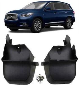 Genuine Front & Rear Splash Guards Mud Flaps For 2013-2021 Infiniti JX35 QX60 - Picture 1 of 11