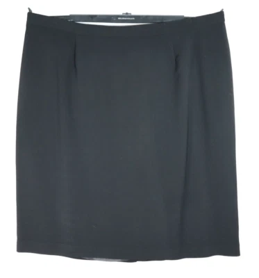 LE SUIT Women's Polyester Pencil Skirt Elastic Waist Solidi Black Size 24W Plus - Image 1 of 4