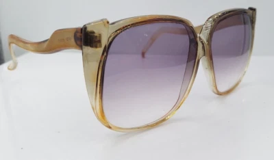 Gafas de sol vintage Foster Grant marrón gris translúcidas ovaladas de gran tamaño SOLO MARCOS Foto 1 de 4