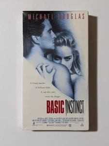 Basic Instinct (VHS, 1992) Michael Douglas Sharon Stone New Sealed - Picture 1 of 2