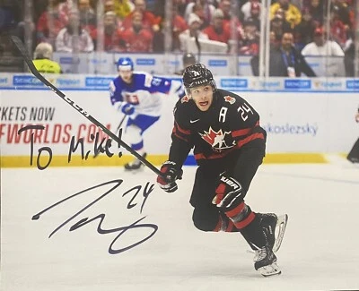 Ty SMITH Signed 8x10 Photo! NJ DEVILS  D Man!  Team Canada! “To MIKE” W/COA - Image 1 of 2