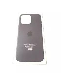 Apple iPhone 16 Pro Max Silicone Case +Magsafe Genine Offical Original BLACK - Picture 1 of 3