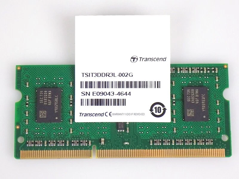 2GB Transcend TSIT3DDR3L-002G DDR3L-1333 PC3L-10600S SO-DIMM RAM Arbeitsspeicher - Bild 1 von 1